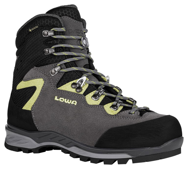 Lowa Wander-Trekkingschuhe Lavena Evo GTX (Veloursleder, wasserdicht) anthrazitgrau/mint Damen